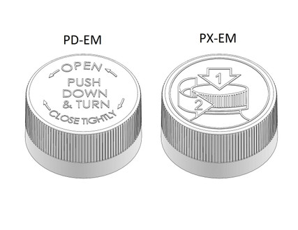 20mm Child Resistant Closure - CRC - Child Resistant Caps