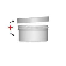 Jar & Cap Combo Case: 83mm - 4 oz