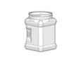 PET Plaza Jar: 2 Quarts