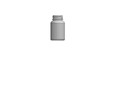 Round Packer HDPE Pharmaceutical Bottle: 33mm - 2.5oz