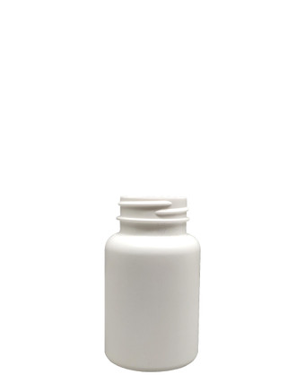 Round Packer HDPE Pharmaceutical Bottle: 38mm - 4oz