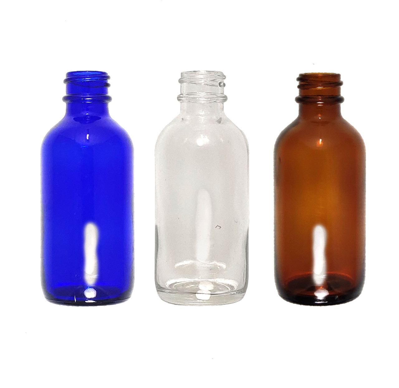 Glass mini bottle, flat round dimpled 30x20mm