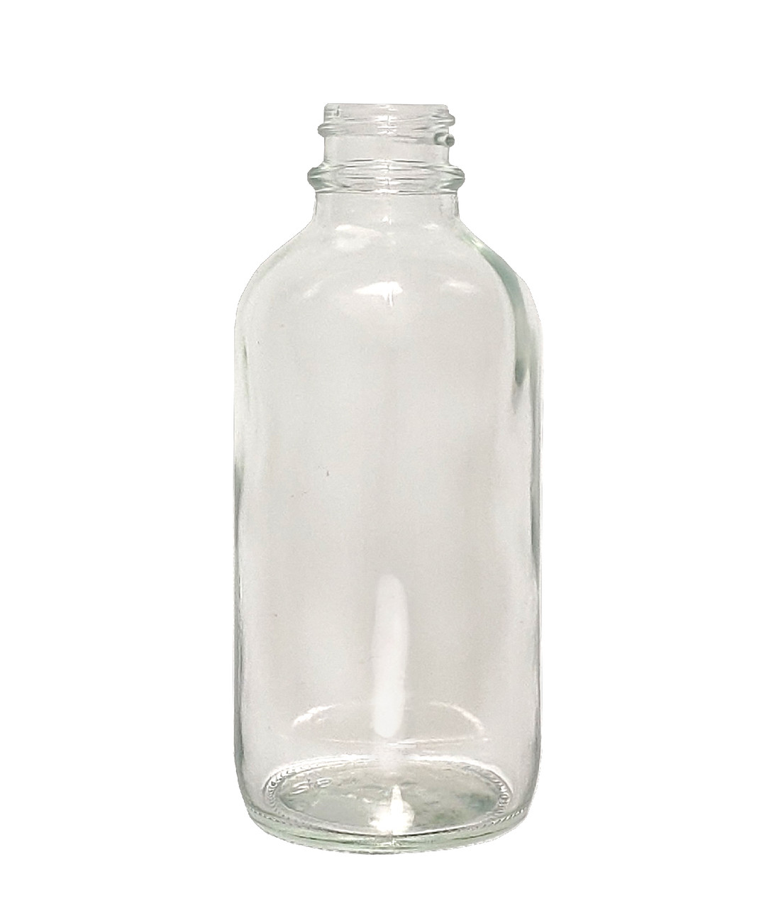 85 mL (3 oz) Boston Round Clear Glass Bottle 22-400