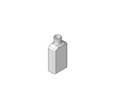 Metric Oblong PET Bottle (550 pcs/box): 24mm - 3.33oz (410 Thread) 