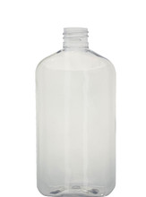 Metric Oblong PET Bottle (147 pcs/box): 28mm - 16.66oz (410 Thread)