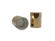 Shiny Gold Cap (2352 pcs/box) - For 18mm Jars (415 Thread)