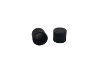 Ribbed Black Cap (10000 pcs/box) - For 13mm Jars (415 Thread)