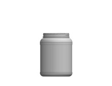 Indented Large Round PET Jar (819 pcs / pallet): 64oz 110mm (400 Thread)