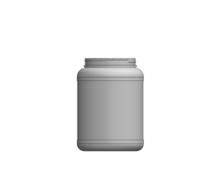 Indented Large Round PET Jar (42 pcs / box): 80oz 110mm (400 Thread)