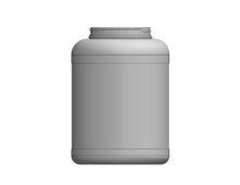 Indented Large Round PET Jar (256 pcs / pallet): 200oz 120mm (400 Thread)
