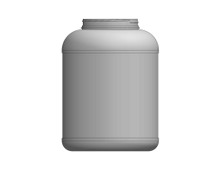 Indented Large Round PET Jar (140 pcs / pallet): 256oz 120mm (400 Thread)