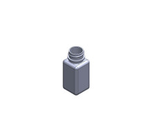 Square Packer HDPE Bottle: 24mm - 1oz (400 Thread)