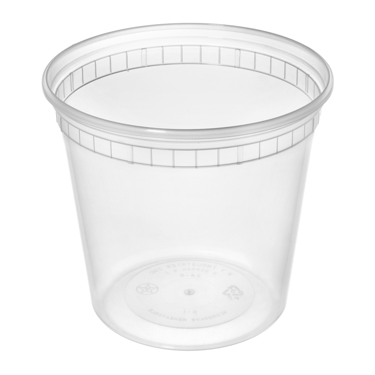 24 oz Square PLA Deli Containers | 560 Count by Good Natured Products