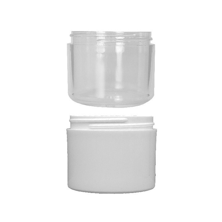 4 Ounce Empty Clear Plastic Slime Jars With Lids and Labels 12 pack