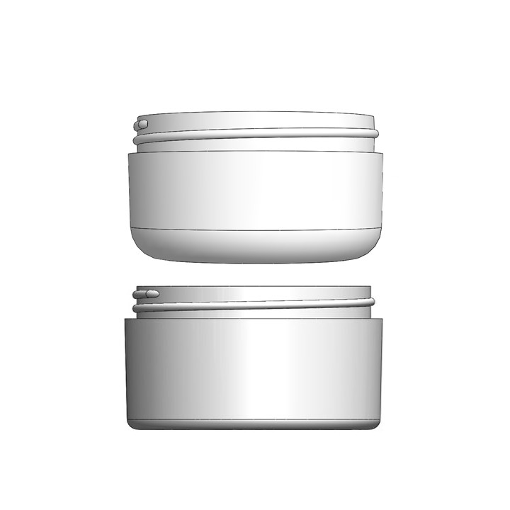 6 oz. (180 ml) Clear Polystyrene Regular Wall Jar  6 oz. (180 ml) Clear  Polystyrene Regular Wall Jar