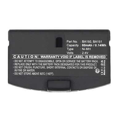 BA 150, BA 151, BA 152 Rechargeable Battery Replacement Compatible with Sennheiser IR and RF Wireless Headsets