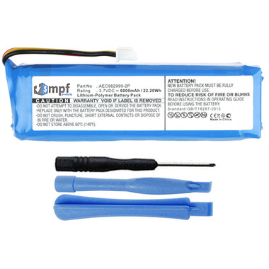 AEC982999-2P Battery for JBL Charge Portable Bluetooth Speaker