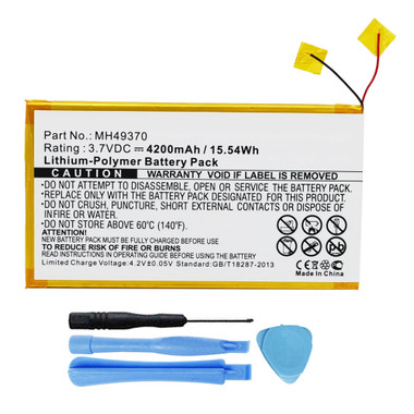 MH49370 Battery Replacement for RCA 10-inch RCT6203W46 Tablet 4200mAh