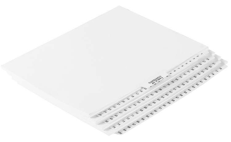 binder tabs