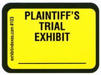 Plaintiff's Trial Exhibit Labels Bright Yellow #103 ...