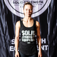 WOMENS RACERBACK SINGLET BLACK