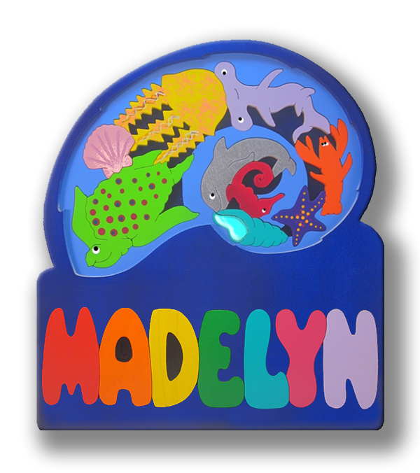 layered personalized name puzzles nautilus tide