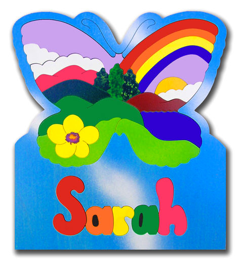 custom name puzzles children