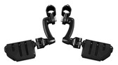 Kuryakyn 7599 Longhorn Offset Dually, Hwy Pegs 1-1/4in Magnum Quick Clamps Black