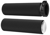 Arlen Ness Fusion Series Grips Knurled Fly By Wire, Chrome 07-326 08-13 FLH,FLT