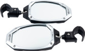 Seizmik 56-18112 Photon Side Mirror Cast Aluminum Body & Bezel Adjustable (Pair)