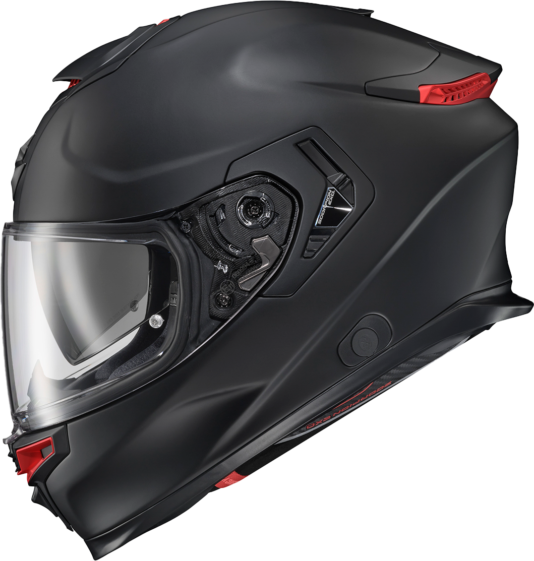 Scorpion Exo-Eclipse Full Face Helmet Carbon Matrix Shell Matte Black 3X-Large  - Spoiled Biker