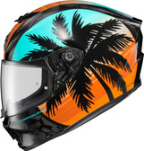 Scorpion Exo-R330 Full-Face Helmet Tubbs Light Blue/Orange Medium