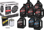 Maxima V-Twin Synthetic Oil Change Kit M8 Chrome Filer 90-129018PC