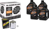 Maxima V-Twin Oil Change Kit Evo Mineral Chrome Filer 90-069014PC