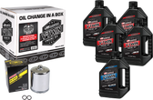 Maxima V-Twin Synthetic Oil Change Kit Xl Chrome Filer 90-119015PC