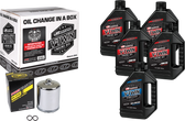 Maxima V-Twin Synthetic Oil Change Kit Xl Chrome Filer 90-119015PC
