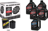 Maxima V-Twin Synthetic Oil Change Kit Xl Black Filer 90-119015PB