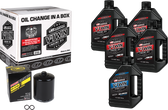 Maxima V-Twin Synthetic Oil Change Kit Xl Black Filer 90-119015PB