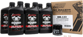 Klotz  6Qt Synthetic Oil Change Kit For Indian Thunderstroke KH-123