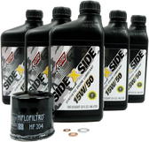 Klotz Sidexside Oil Change Kit 15W50 /W Oil Filter For Yamaha KU-107