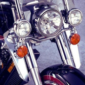 National Cycle Chrome Lower Deflectors, 13.75in. (35cm)   N763A  Mount Kit Req