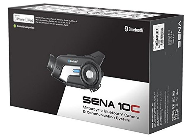 SENA 10C Bluetooth Motorcycle Headset and Camera Communication System 10C-01