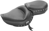 Mustang 76142 Wide Touring One-Piece Studded Seat for 4.5 gal Harley-Davidson XL