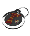 Red and Gold Scarf Pet ID Tag - Cool Wizard Dog Cat Tags