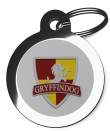 Gryffindog Pet ID Tags - Fun Wizard Dog Identity Tags