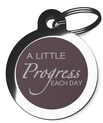 A Little Progress Purple Dog Tag for Puppies