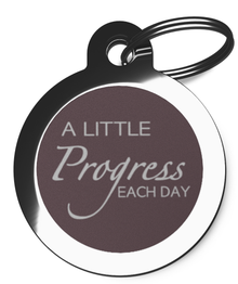A Little Progress Purple Dog Tag for Puppies