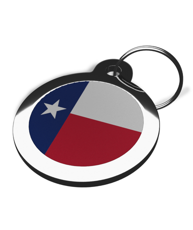 Flag of Texas Pet ID Tag