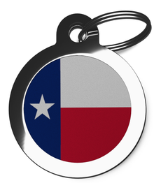 Flag of Texas Pet ID Tag