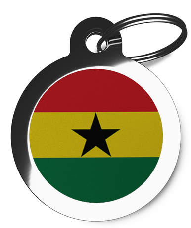 Flag of Ghana Pet ID Tag